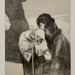 Print by Francisco José de Goya y Lucientes: Chiton (Hush), available at Childs Gallery, Boston