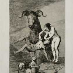 Print by Francisco José de Goya y Lucientes: Ensayos (Trials), available at Childs Gallery, Boston
