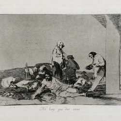 Print by Francisco José de Goya y Lucientes: No hay que dar voces (It's No Use Crying Out), available at Childs Gallery, Boston