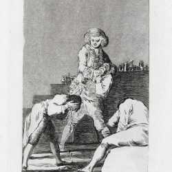 Print By Francisco José De Goya Y Lucientes: Al Conde Palatino At Childs Gallery