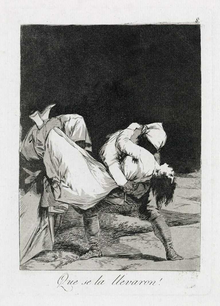 Print By Francisco José De Goya Y Lucientes: Que Se La Llevaron! At Childs Gallery