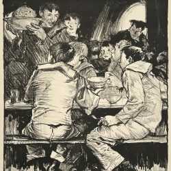 Print by Frank Brangwyn: Making Sailors: Duff, available at Childs Gallery, Boston