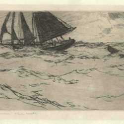 Print by Frank Benson: The Seiner, represented by Childs Gallery