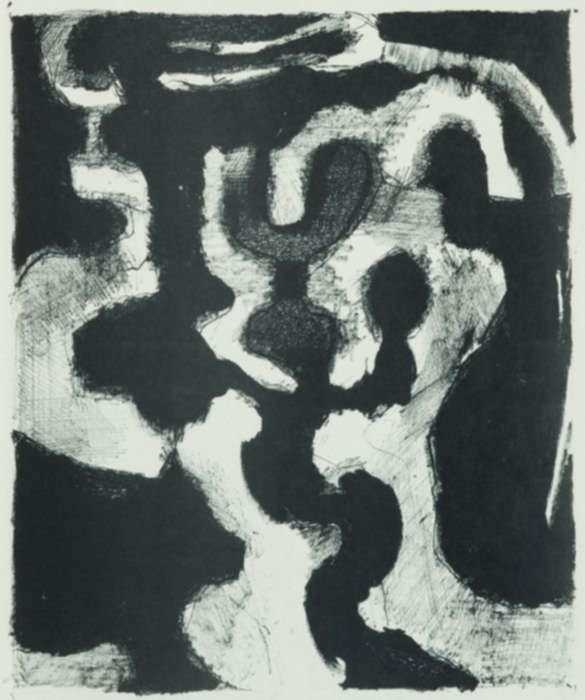 Print by Frank Lobdell: Untitled, from Drawings portfolio, represented by Childs Gallery