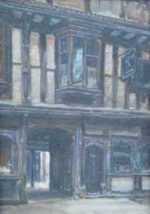 Painting by Frank Moss Bennett: Shrewsbury, represented by Childs Gallery