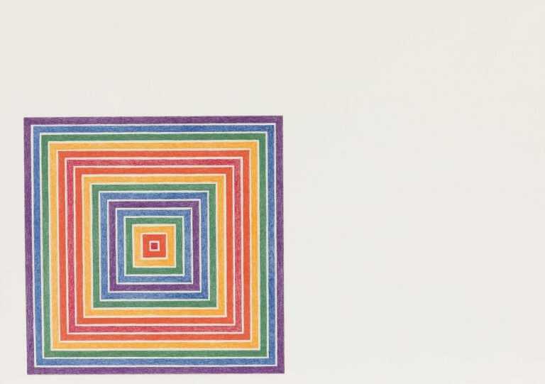 Print By Frank Stella: Honduras Lottery Co., From Multicolored Squares, State Ii At Childs Gallery