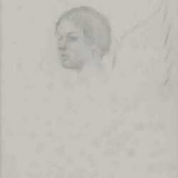 Drawing by Frederick Bosley: Angel, represented by Childs Gallery