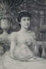 Drawing by Frederick Dielman: Julie Caumartin, represented by Childs Gallery