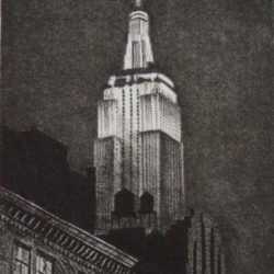 Print by Frederick Mershimer: Empire State, represented by Childs Gallery