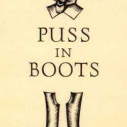 Print by Fritz Eichenberg: Puss in Boots, represented by Childs Gallery