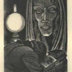 Print by Fritz Eichenberg: Tales of Poe (Berenice), represented by Childs Gallery