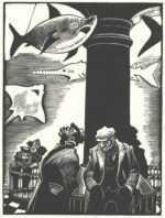 Print by Fritz Eichenberg: The Aquarium, represented by Childs Gallery