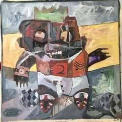 Painting by George Afedzi Hughes: [Figure], available at Childs Gallery, Boston