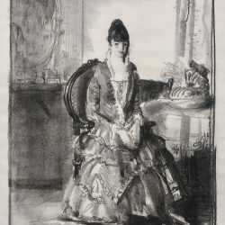 Print by George Bellows: Arrangement, Emma in a Room, available at Childs Gallery, Boston