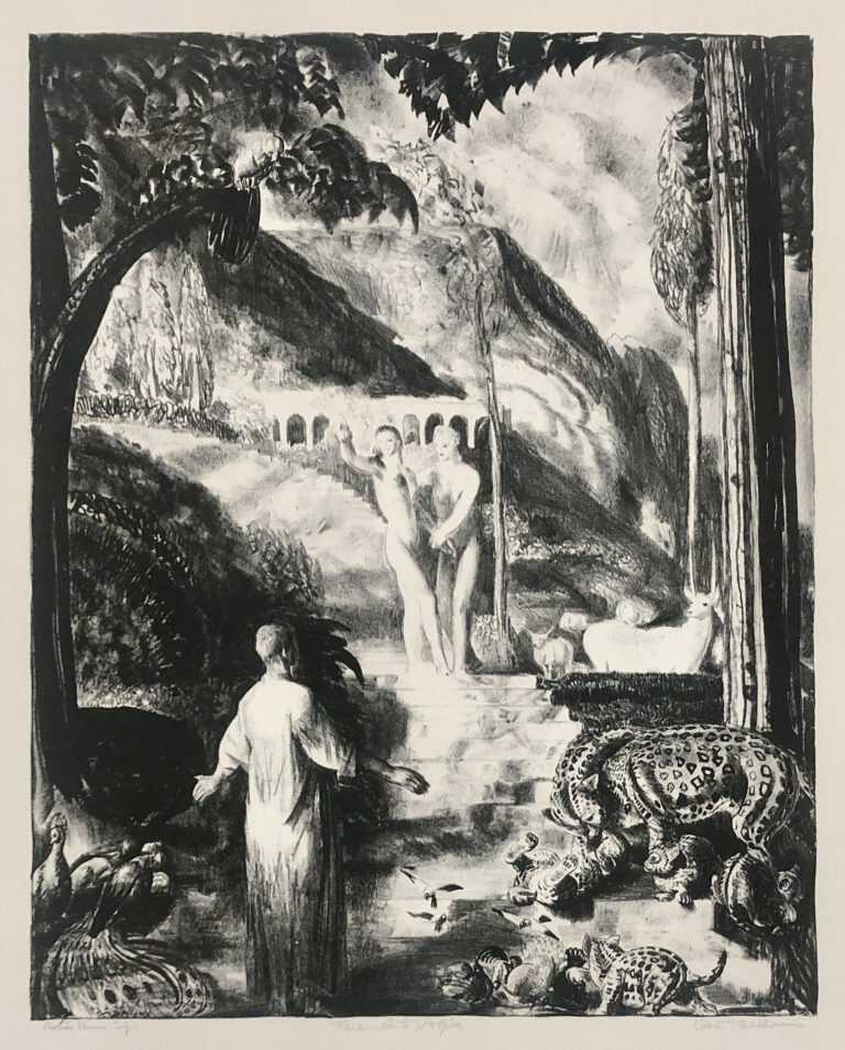 Print by George Bellows: Farewell to Utopia, available at Childs Gallery, Boston