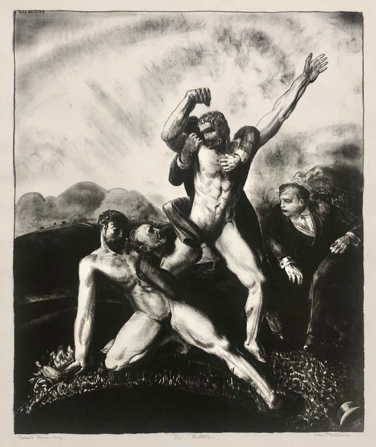 Print by George Bellows: The Battle, available at Childs Gallery, Boston