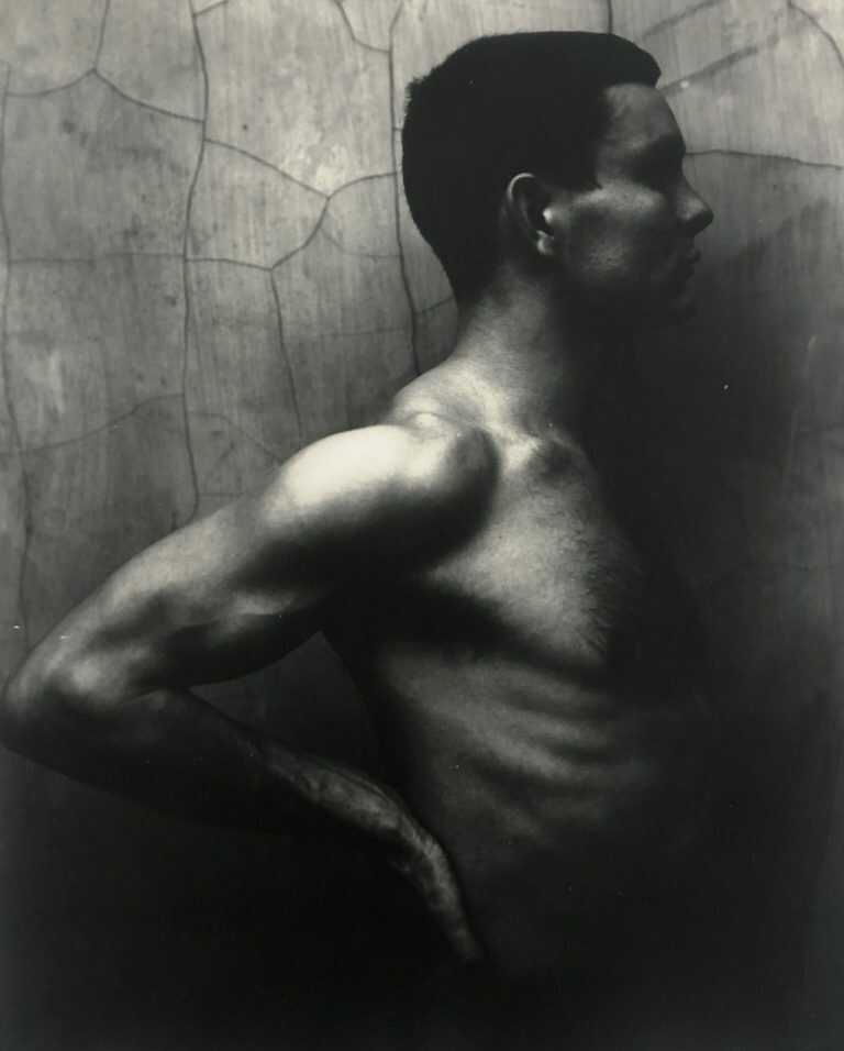 Photograph by George Platt Lynes: [Chuck Howard in Profile], available at Childs Gallery, Boston