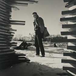 Photograph by George Platt Lynes: [Chuck Howard in Provincetown], available at Childs Gallery, Boston