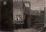 Print by George Cruikshank: Courtenay's escape from the Tower, represented by Childs Gallery