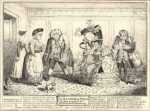 Print by George Cruikshank: Le Retour de Paris, or the niece presented to her relatives , represented by Childs Gallery