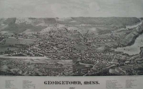 Print by George E. Norris: Georgetown, Massachusetts, represented by Childs Gallery