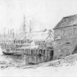 Drawing by George F. Bosworth: [Gloucester (Massachusetts)], represented by Childs Gallery