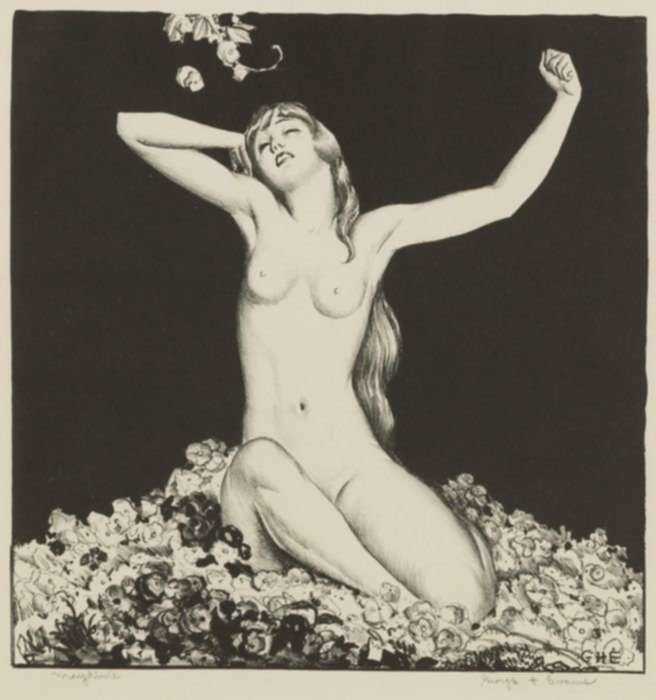 Print by George H. Evans: Maytime, represented by Childs Gallery