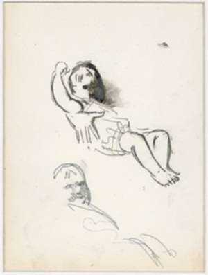 Drawing by George Luks: [Studies of a Child], represented by Childs Gallery