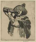 Print by George Overbury (Pop) Hart: Salutations, Señor, represented by Childs Gallery