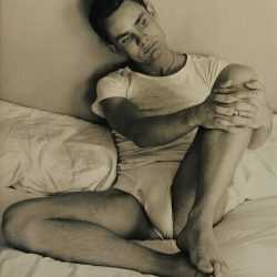 Photograph By George Platt Lynes: [chuck Howard In Bed] At Childs Gallery