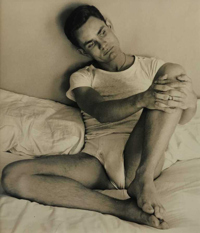 Photograph By George Platt Lynes: [chuck Howard In Bed] At Childs Gallery