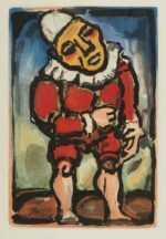 Print by Georges Rouault: Le Petit Nain from Cirque de L'Étoile Filante, represented by Childs Gallery