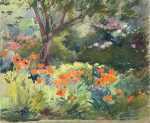 Watercolor by Gertrude Beals Bourne: [Red Poppies], available at Childs Gallery, Boston