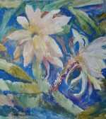 Watercolor By Gertrude Beals Bourne: [cactus Flowers] At Childs Gallery