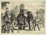Print by Gifford Beal: Circus Parade, represented by Childs Gallery