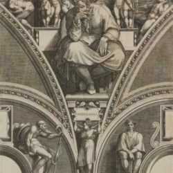 Print by Giorgio Ghisi: The Prophet Jeremiah, from Prophets and Sibyls, represented by Childs Gallery