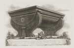 Print by Giovanni Battista Piranesi: Labrum aegyptiacum porphyreticum (Sarcophagus of Egyptian porphyry), available at Childs Gallery, Boston