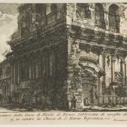 Print By Giovanni Battista Piranesi: View Of The Ruins Of The House Of Niccolo Di Rienzo Constructed From Fragments Of Ancient Buildings, From The Series Roman Antiques (le Antichita Romane) At Childs Gallery