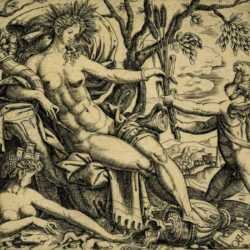 Print by Giulio di Antonio Bonasone: Allegory of the Earth [A Putto Presenting Grain to Ceres], represented by Childs Gallery