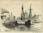 Print by Gordon Grant: [Harbor Scene], represented by Childs Gallery