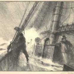 Print by Gordon Grant: Heading for Port, represented by Childs Gallery