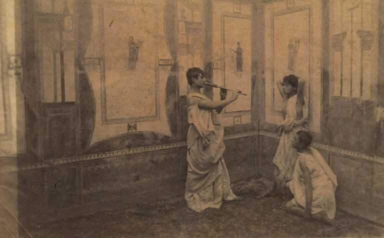 Photograph by Guglielmo Plüschow: [Classical Youths in Pompeii], available at Childs Gallery, Boston