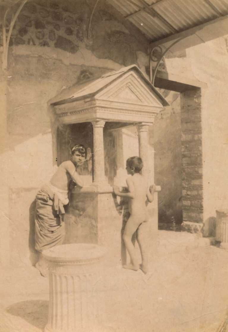 Photograph by Guglielmo Plüschow: Temple at Pompeii, available at Childs Gallery, Boston