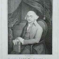 Print by H. Houston: His Excellency John Adams President of the United States of , represented by Childs Gallery
