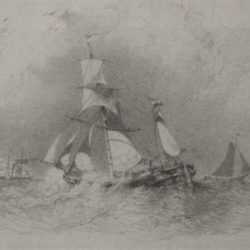Drawing by H. John Vernon: The Rolling Zuydersee, represented by Childs Gallery