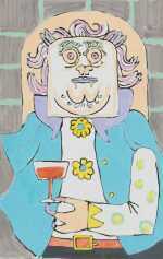 Watercolor By Hannah Barrett: Debonair At Childs Gallery