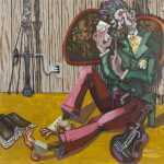 Painting By Hannah Barrett: Detectives: Sherlock Inside At Childs Gallery