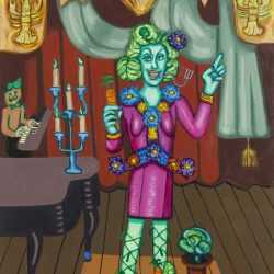 Painting By Hannah Barrett: Fire Island: Hedda Lettuce At Childs Gallery