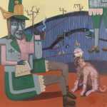 Painting By Hannah Barrett: Rustics: Fall Hunters At Childs Gallery