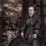 Painting By Hannah Barrett: Secret Society: Damoiselle Blackheath At Childs Gallery